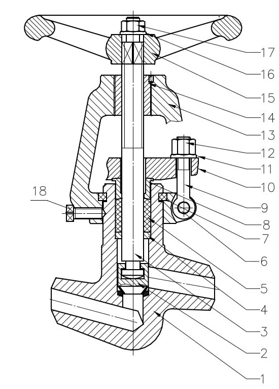 Industrial Forged Steel Pn160 32mm High Pressure Globe Stop Valve