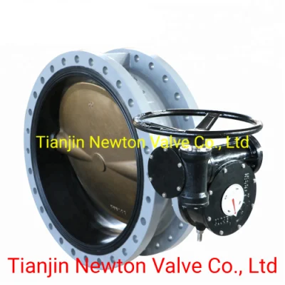 Large Size Soft/Vulcanized/Sulfuretted Seat Double Eccentric Offset/Concentric Middle MID Line Flanged U Type Flange Butterfly Valve